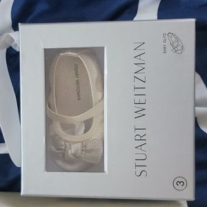 Stuart Weitzman beautiful gold baby shoes